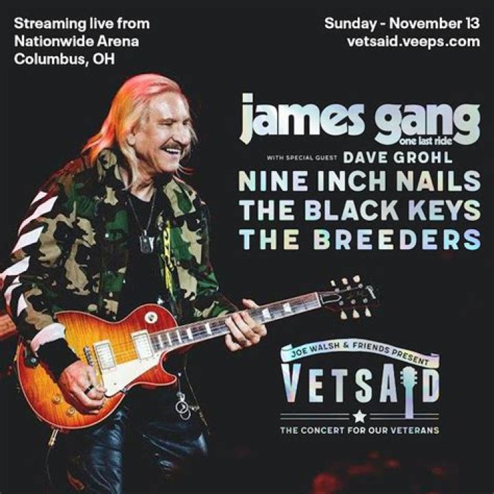Joe Walsh Announces Initial Lineup for VetsAid 2022 With Nine Inch Nails, The Black Keys, Special Guest Dave Grohl, And More