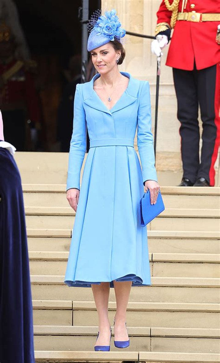 Kate Middleton’s Blue Coat Dress At Order Of The Garter: Photos – Hollywood Life