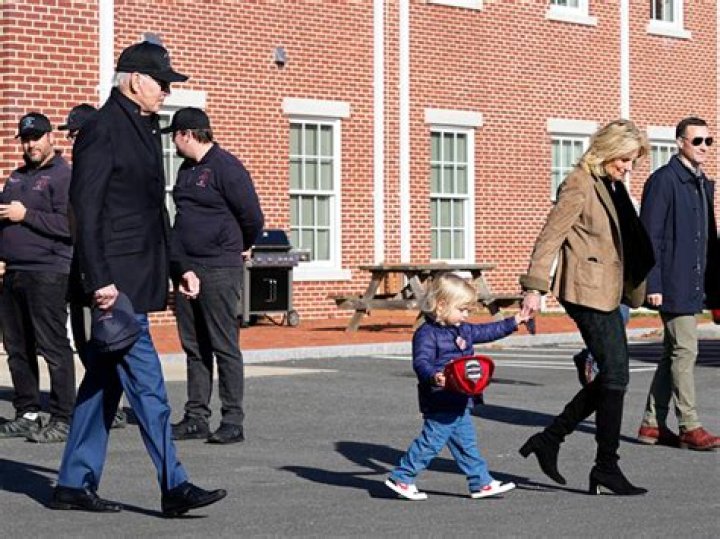 President Biden’s Grandson Beau, 2, Is Too Cute Visiting Firefighters With Grandpa On Thanksgiving