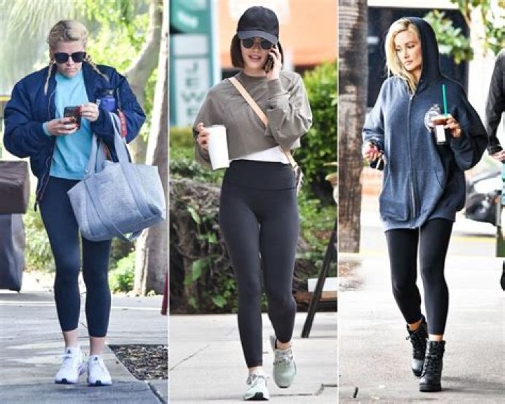 Stars Rocking Cozy Leggings & Sweatshirts During Quarantine – See Pics