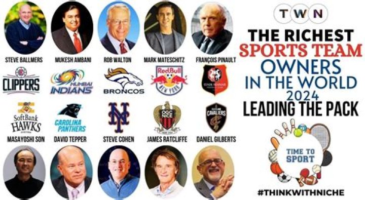 The 20 Richest Sports Team Owners In The World