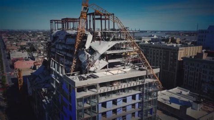 The Wind Exposes Worker’s Body At Hard Rock New Orleans Collapse Site